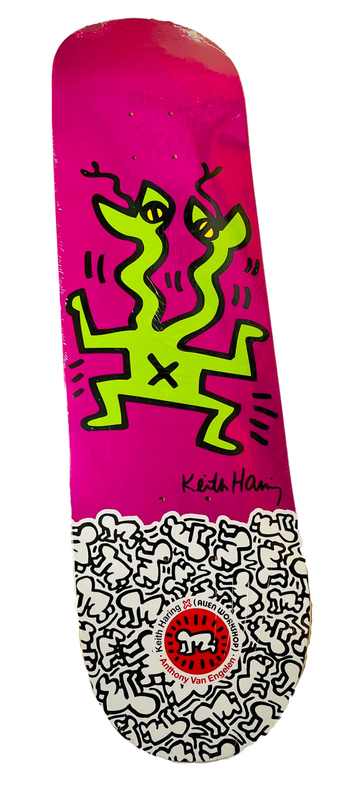 Keith Haring set of 10 skateboard decks (Keith Haring alien workshop) - Pop Art Print by (after) Keith Haring