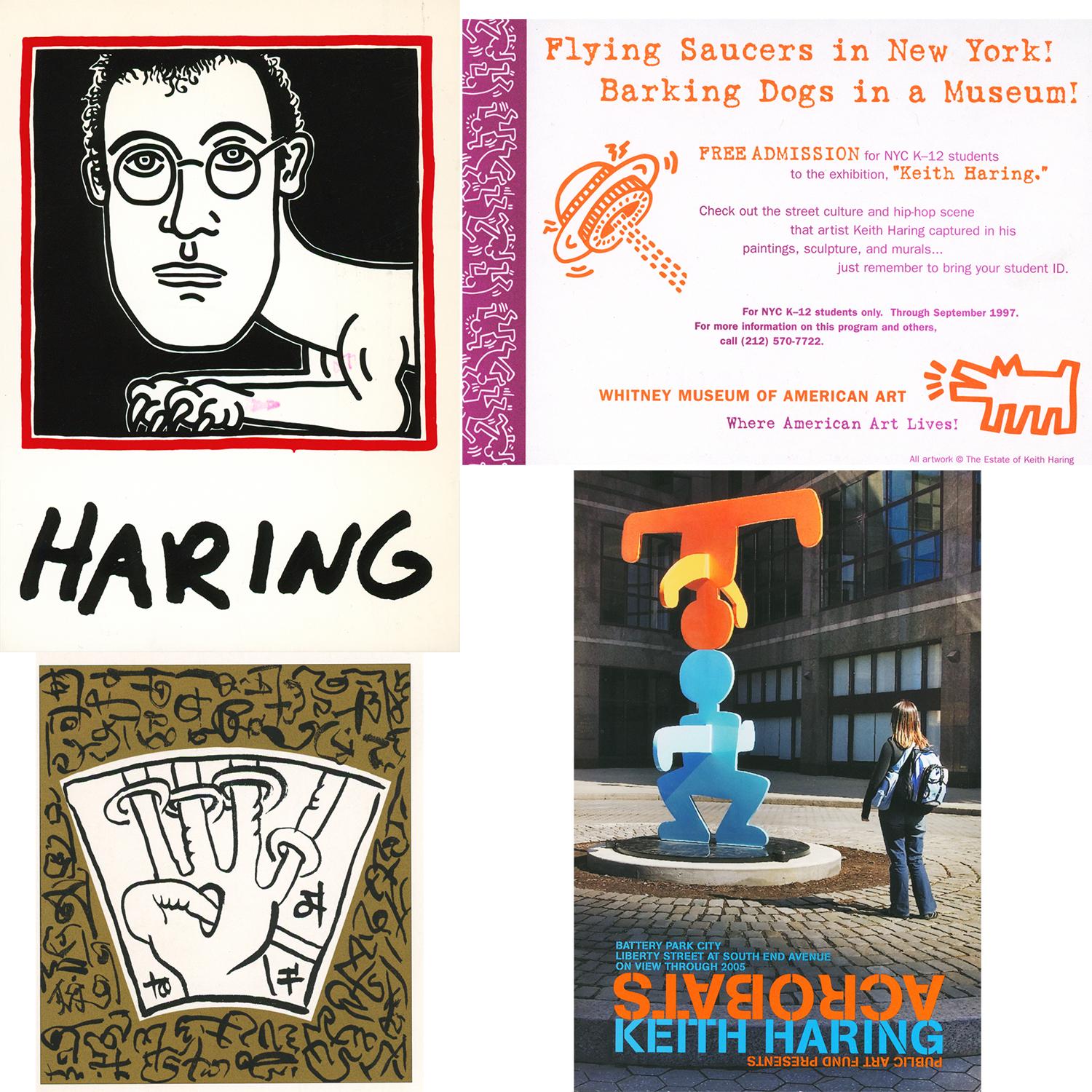 Keith Haring 1987-1996: 30er-Set Ankündigungen (Keith Haring Pop Shop) (Pop-Art), Photograph, von (after) Keith Haring