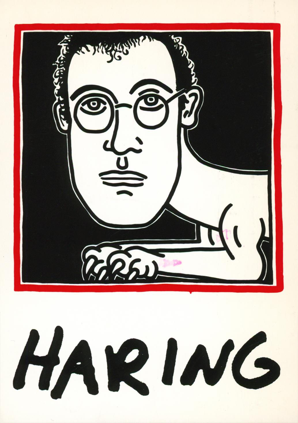 Keith Haring 1987-1996: set of 30 announcements (Keith Haring pop shop) - Photograph by (after) Keith Haring
