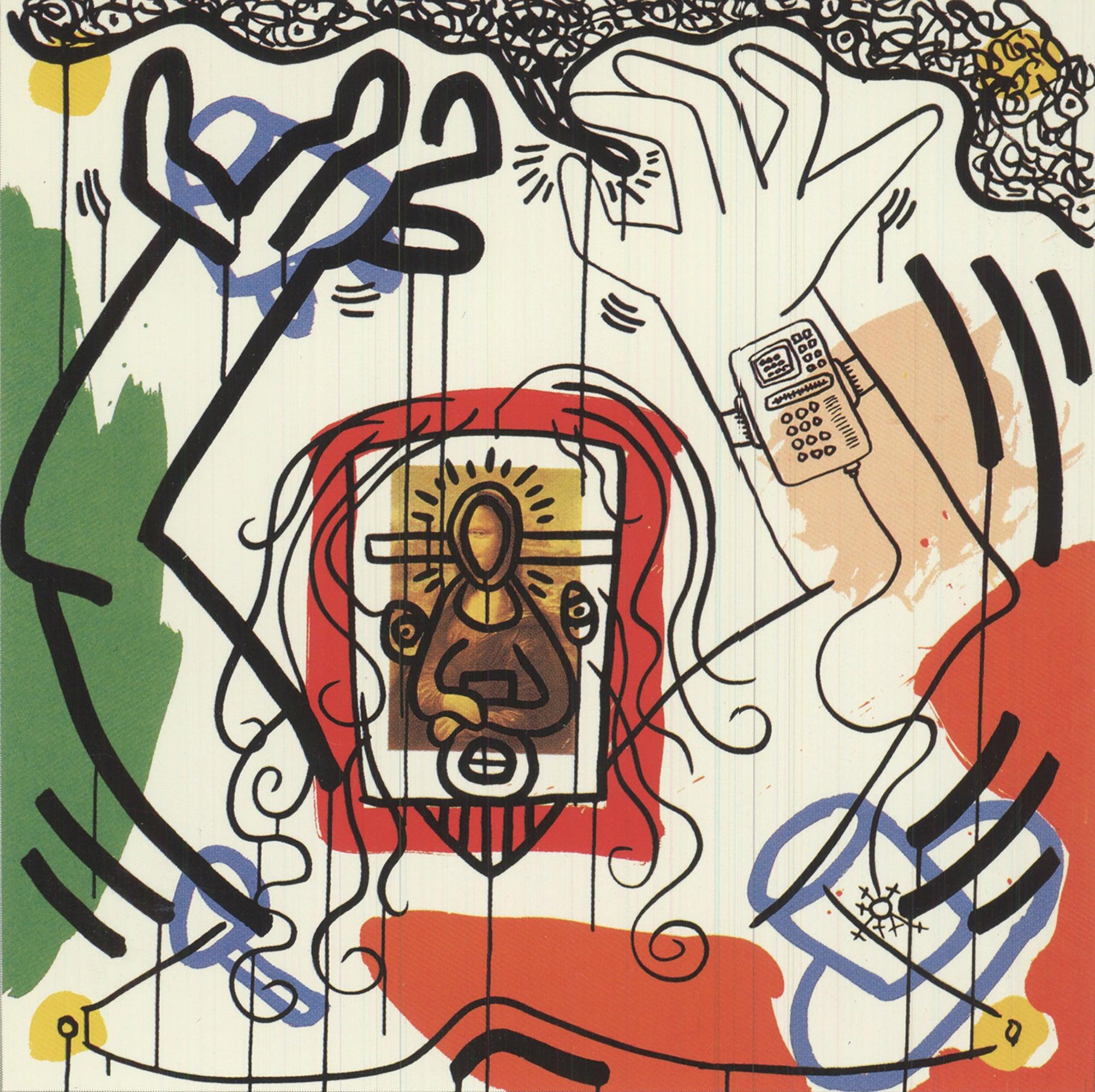Silkscreen VIII from Apocalypse è una cartolina litografica offset vintage del 1988, pubblicata da Art Unlimited Amsterdam e stampata in Olanda. La cartolina è incorniciata in una cornice di legno nero con un profilo frontale di 1 pollice e un