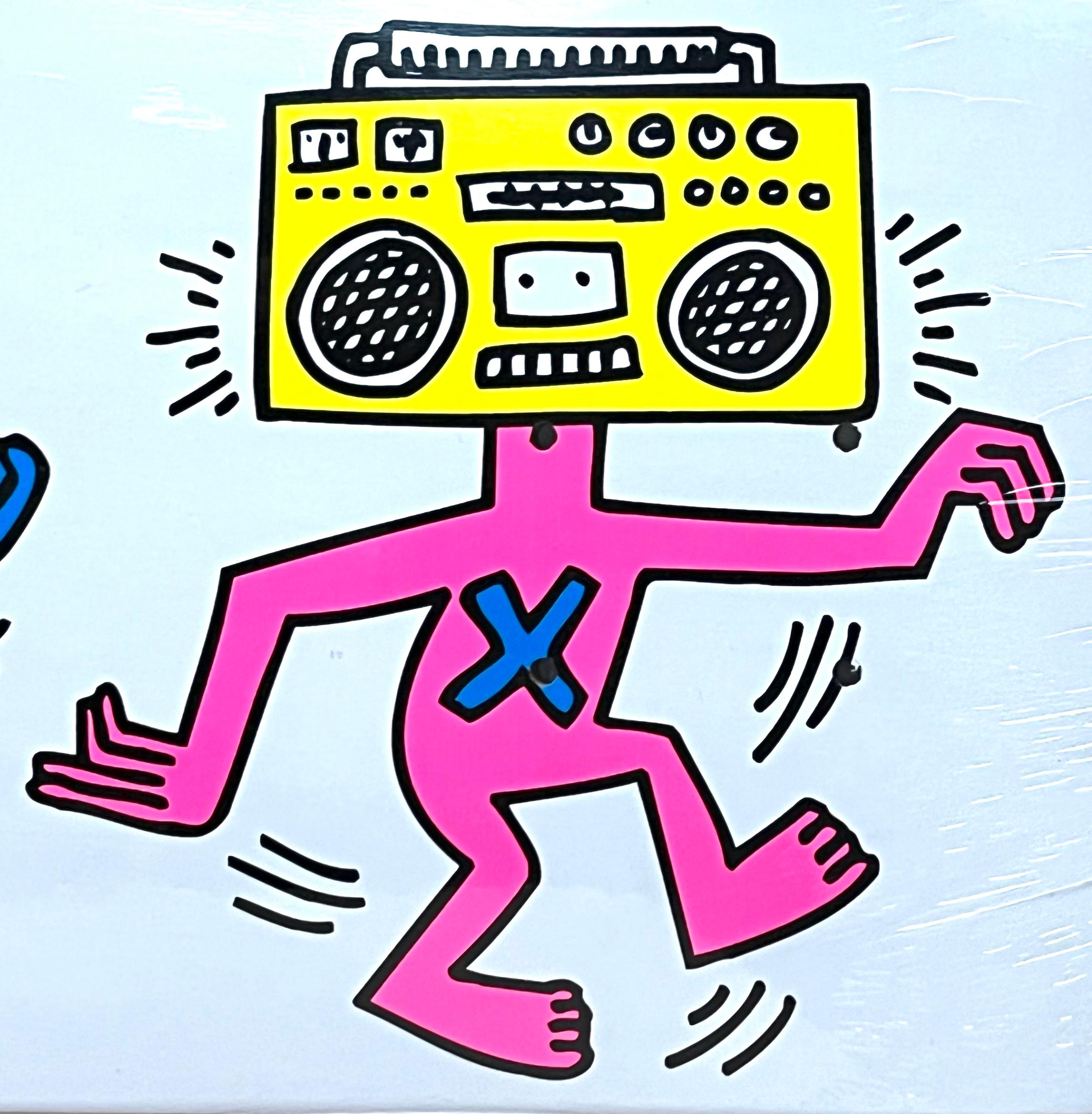 keith haring skateboard print