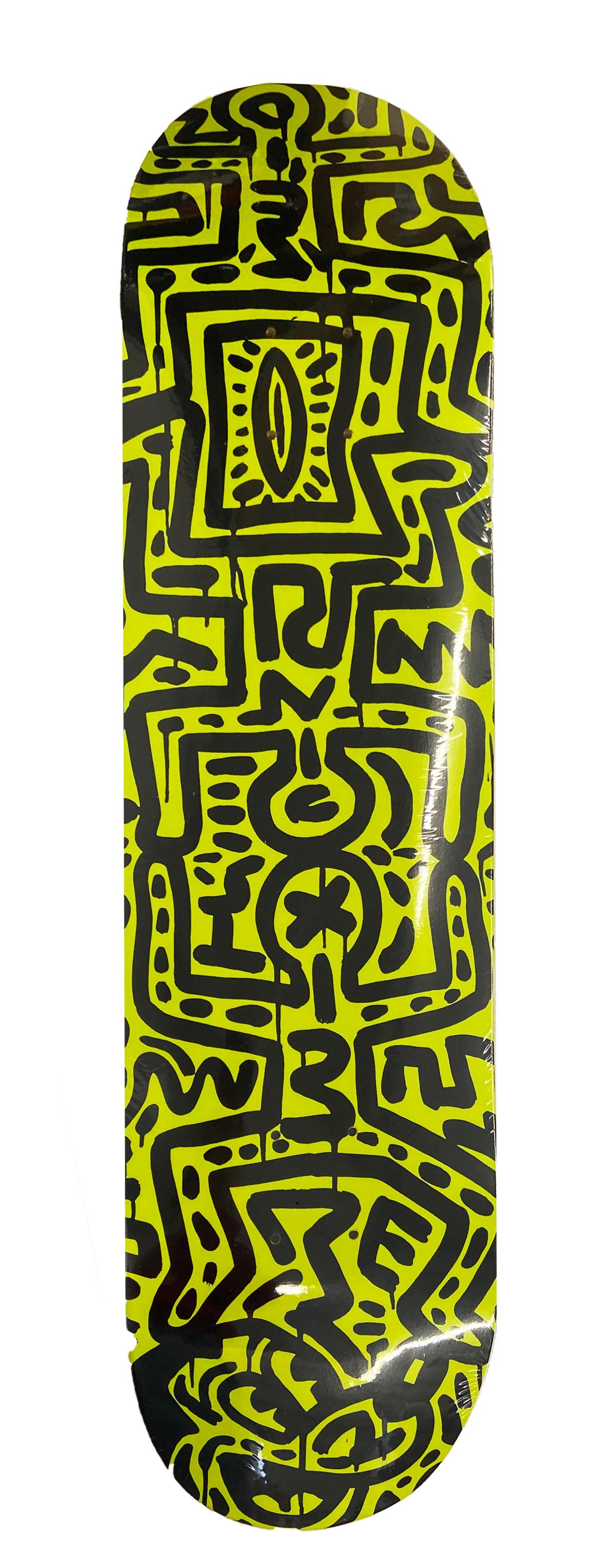 Skateboard-Deckendeck von Keith Haring  – Sculpture von (after) Keith Haring