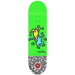 Skateboard Deck Keith Haring (figuratif Keith Haring vert)