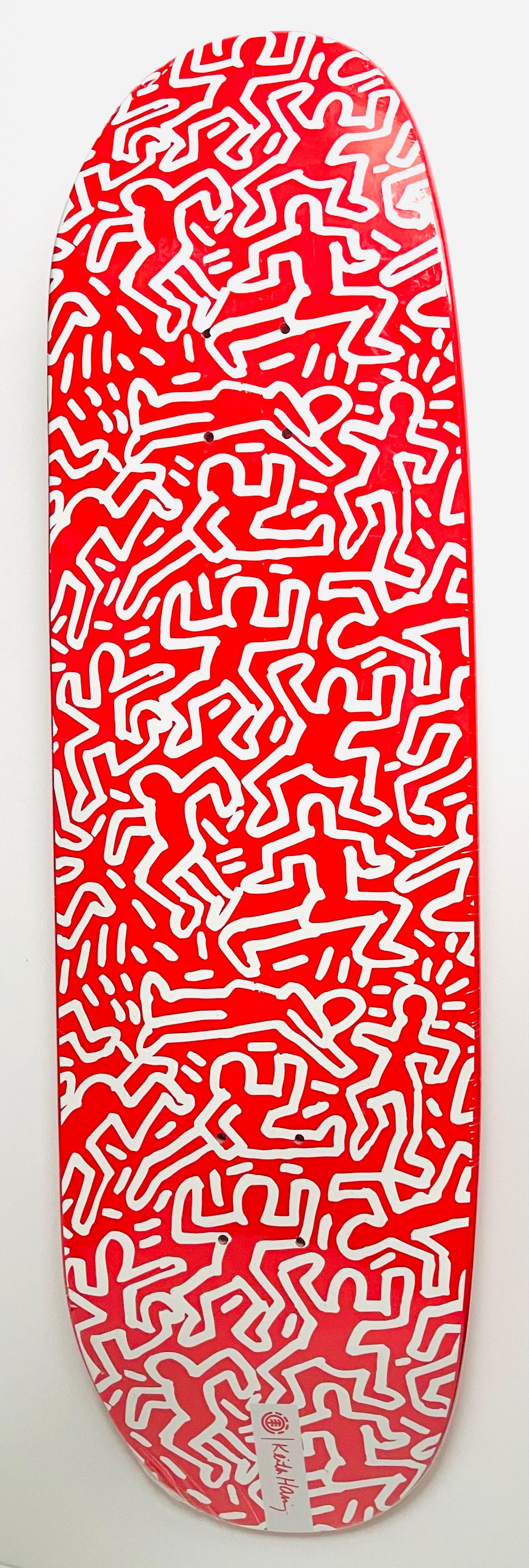 Skateboard-Deckendeck von Keith Haring (Keith Haring mit drei Augen) (Pop-Art), Print, von (after) Keith Haring