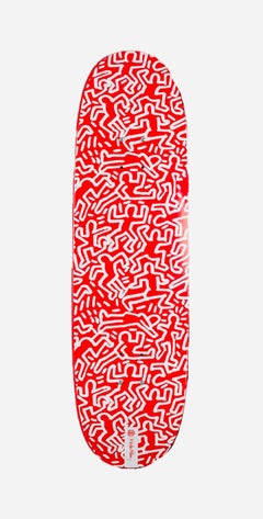 Keith Haring Skateboard Deck (Keith Haring faccia a tre occhi)