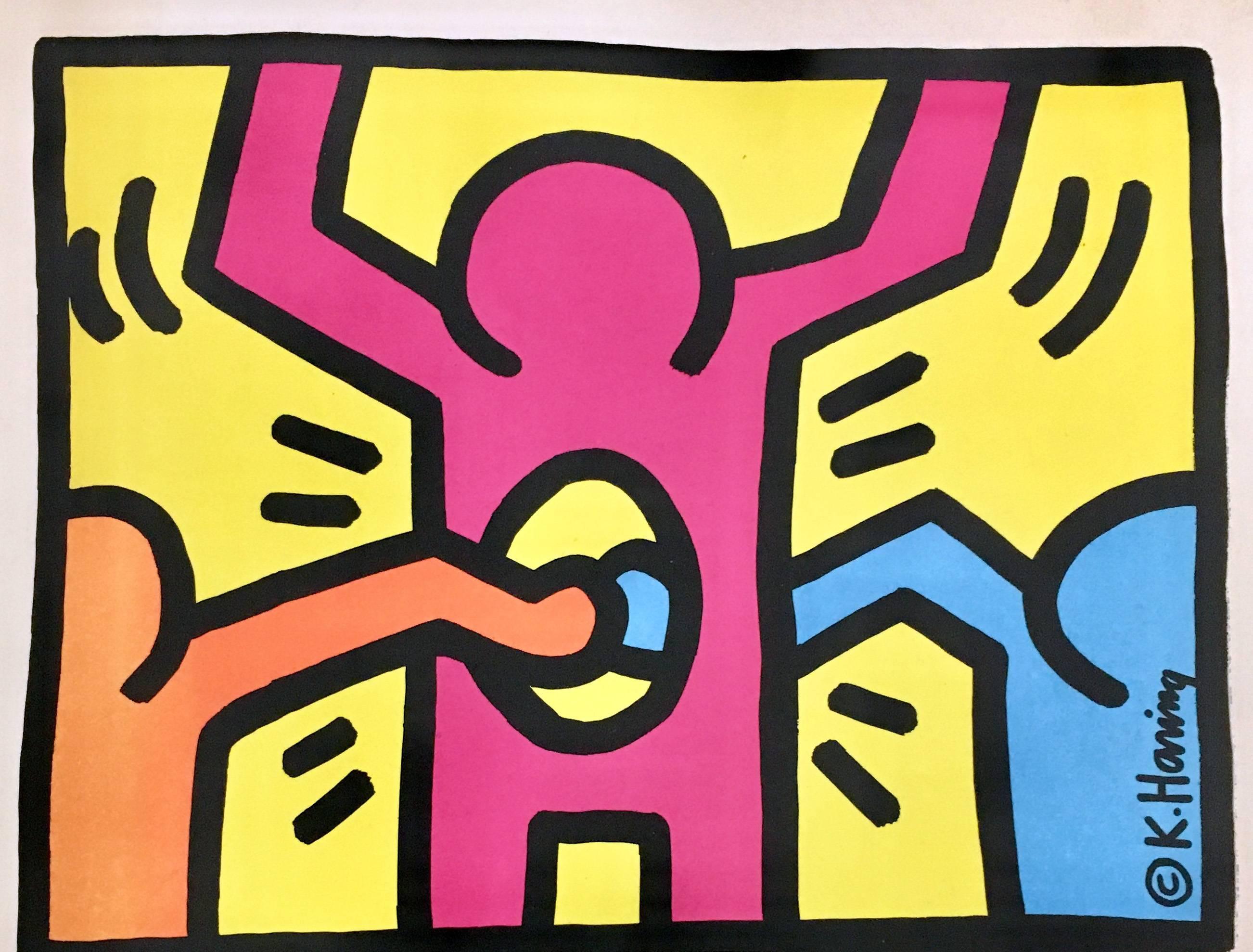 Keith Haring Stedelijk Museum, Amsterdam, Netherlands, March 15th – 12th May, 1986:

The rare, much sought-after catalog to Keith Haring's first major solo museum show. Features beautifully silkscreened front and back cover with crisp, bright