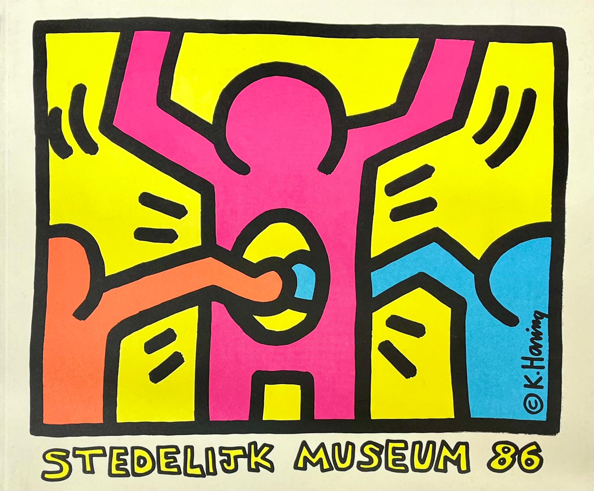 Keith Haring Stedelijk Museum 1986 (Keith Haring 1986 exhibition catalog) - Photograph by (after) Keith Haring