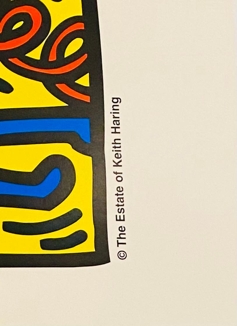 Keith Haring Talk To Us! poster c. 1994 (The Aids Hotline): 
Designed & illustrated by Keith Haring one year after Haring's own diagnosis with the disease, this poster was issued by the NYC department of Health beginning in other variations starting