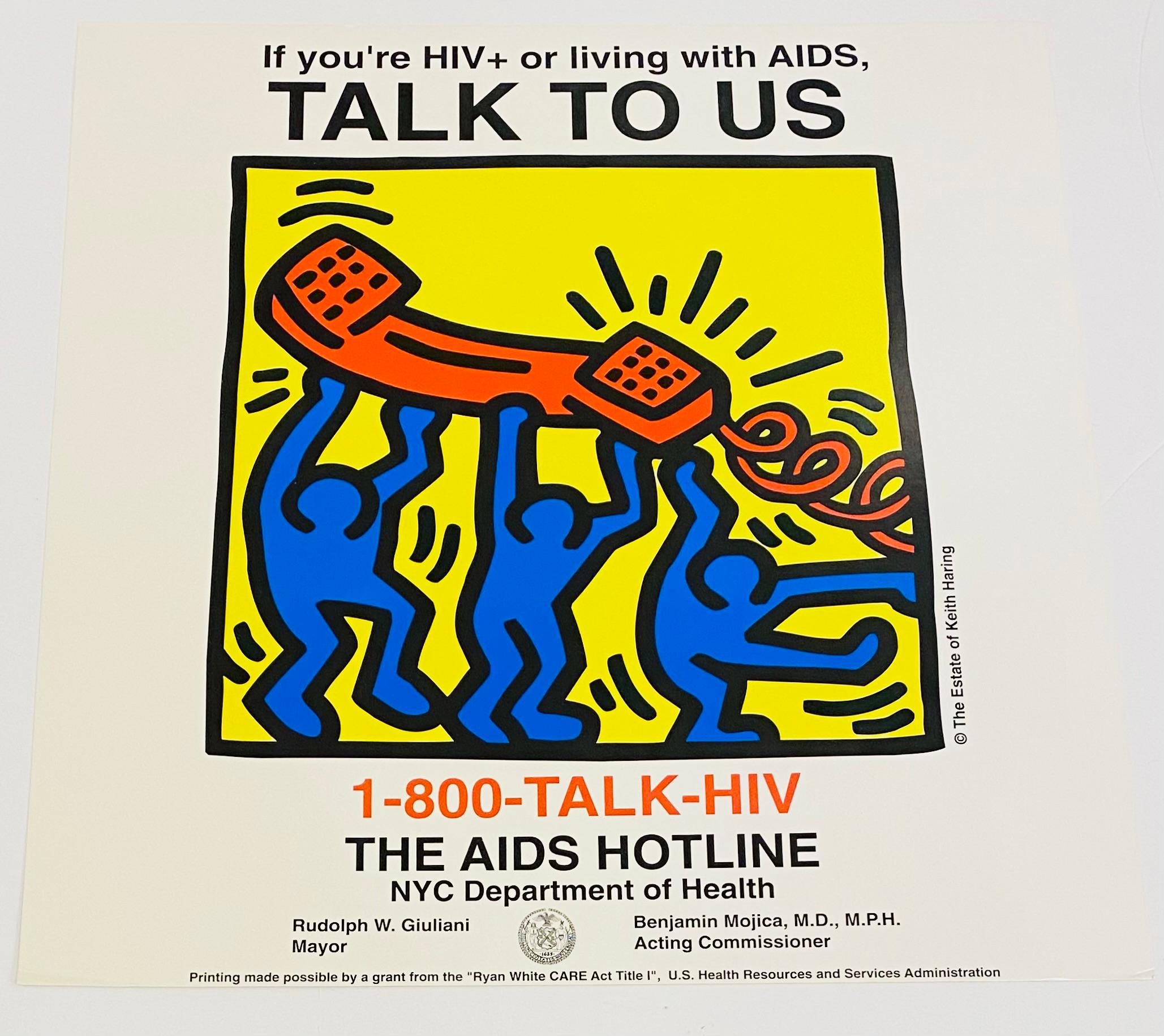 Keith Haring Talk To Us! (Keith Haring Aids hotline) For Sale 1