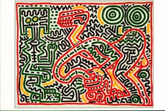 1980s Keith Haring Tony Shafrazi announcement (Keith Haring season's greetings)