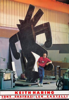 Keith Haring Tony Shafrazi Leo Castelli exhibition poster 1985