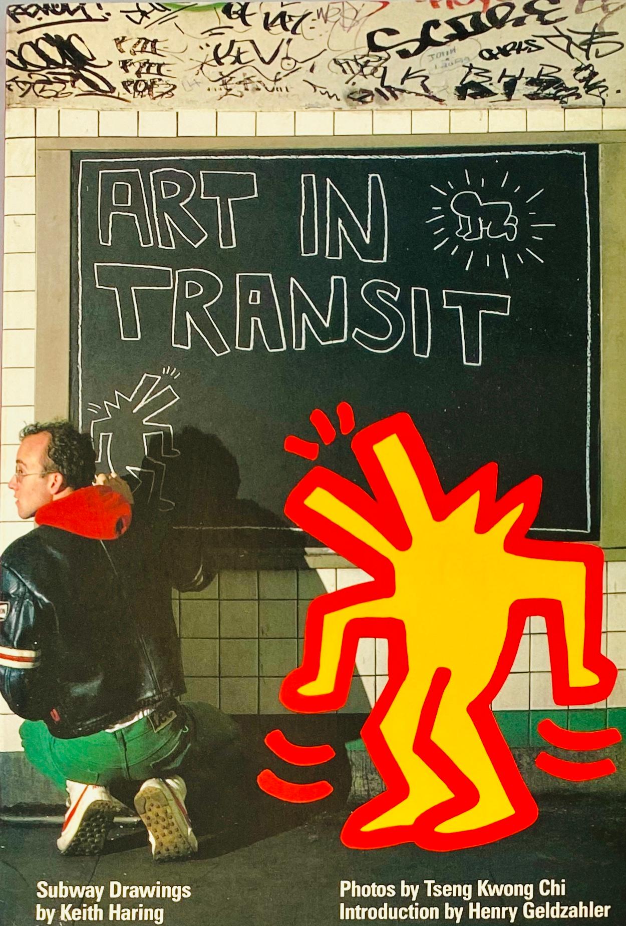 Keith Haring Art in Transit 1984 (Keith Haring Tseng Kwong Chi book)  - Photograph by (after) Keith Haring