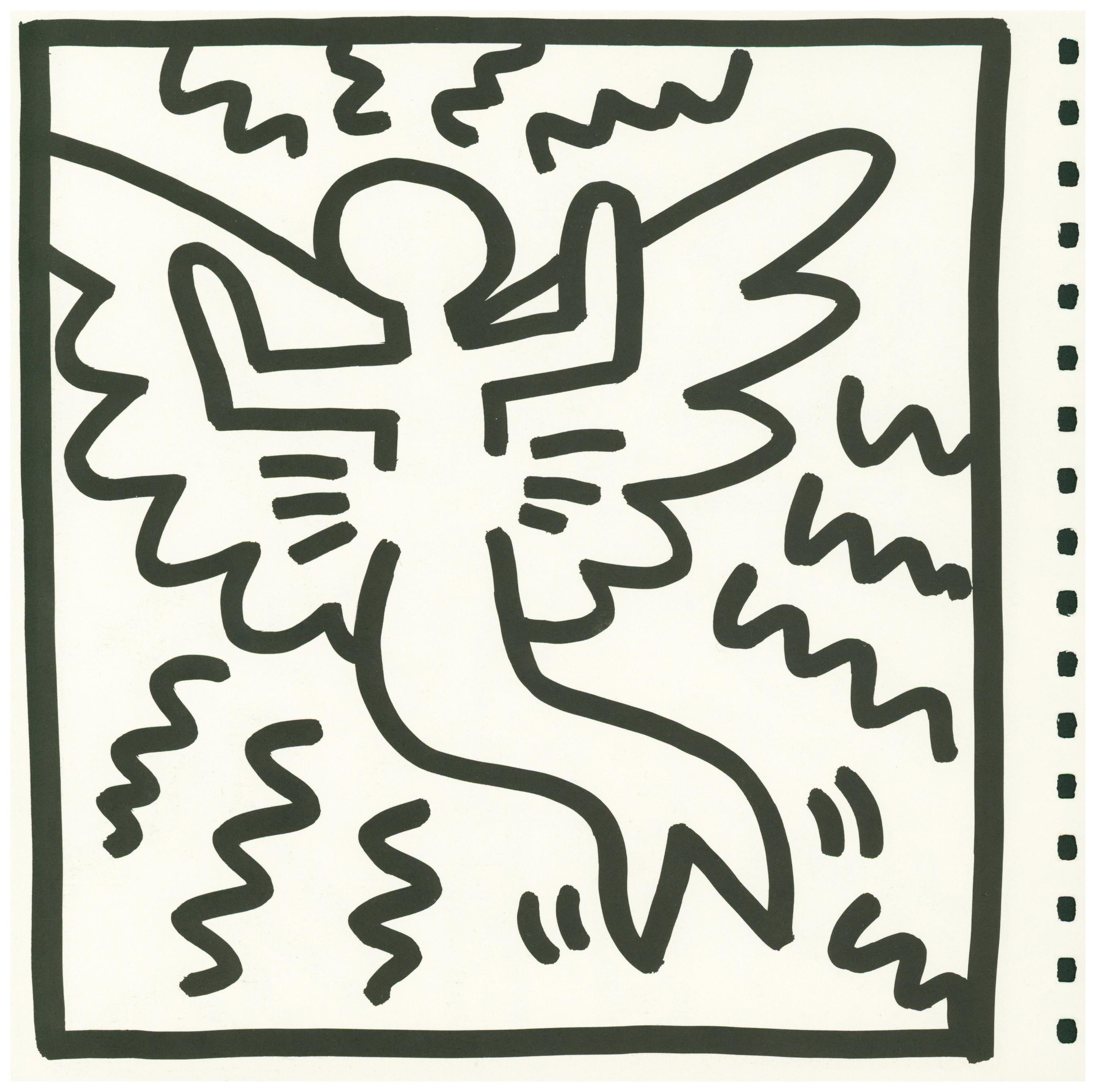 keith haring dog print
