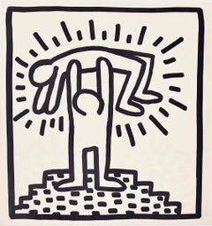 Keith Haring (untitled) figurative lithograph 1982 (Keith Haring prints)