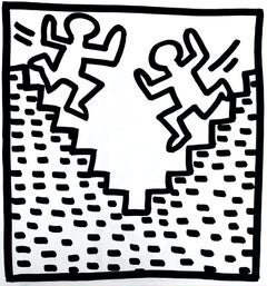 Keith Haring (untitled) lithograph 1982 (Keith Haring prints)