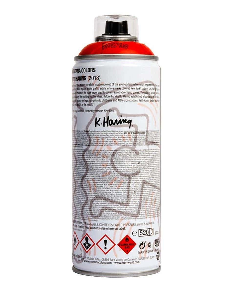 Limited edition Keith Haring spray paint can - Gray Figurative Print by (after) Keith Haring