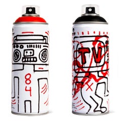 Limited edition Keith Haring spray paint can set