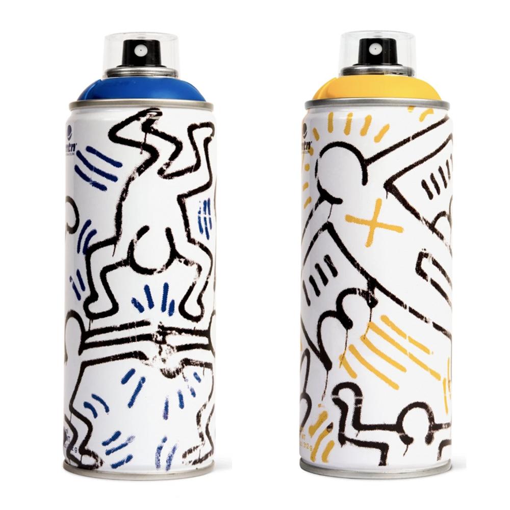 Limited edition Keith Haring spray paint can set  - Mixed Media Art by (after) Keith Haring