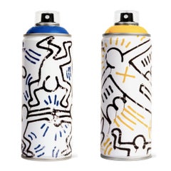 Limited edition Keith Haring spray paint can set 