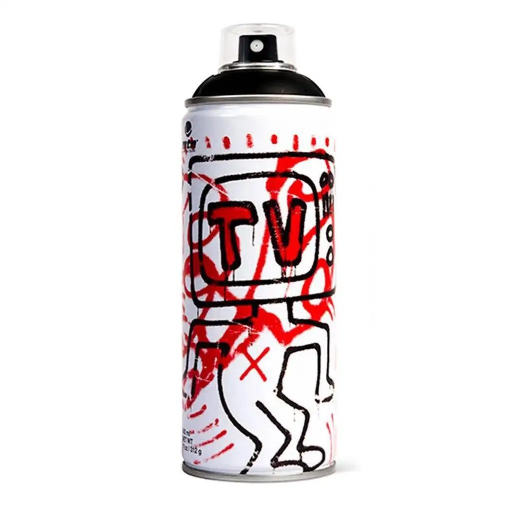 Limitierte Auflage Keith Haring Sprühfarbe-Dose (Set 2) (Streetart), Sculpture, von (after) Keith Haring