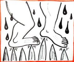 Lithograph from Keith Haring Against All Odds 1990