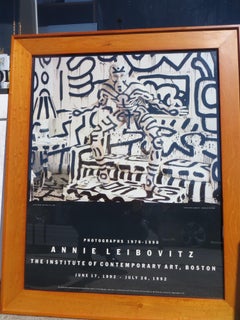 Keith Harring in New-York 1986,  Annie Leibovitz ICA Exhibition Print 1992