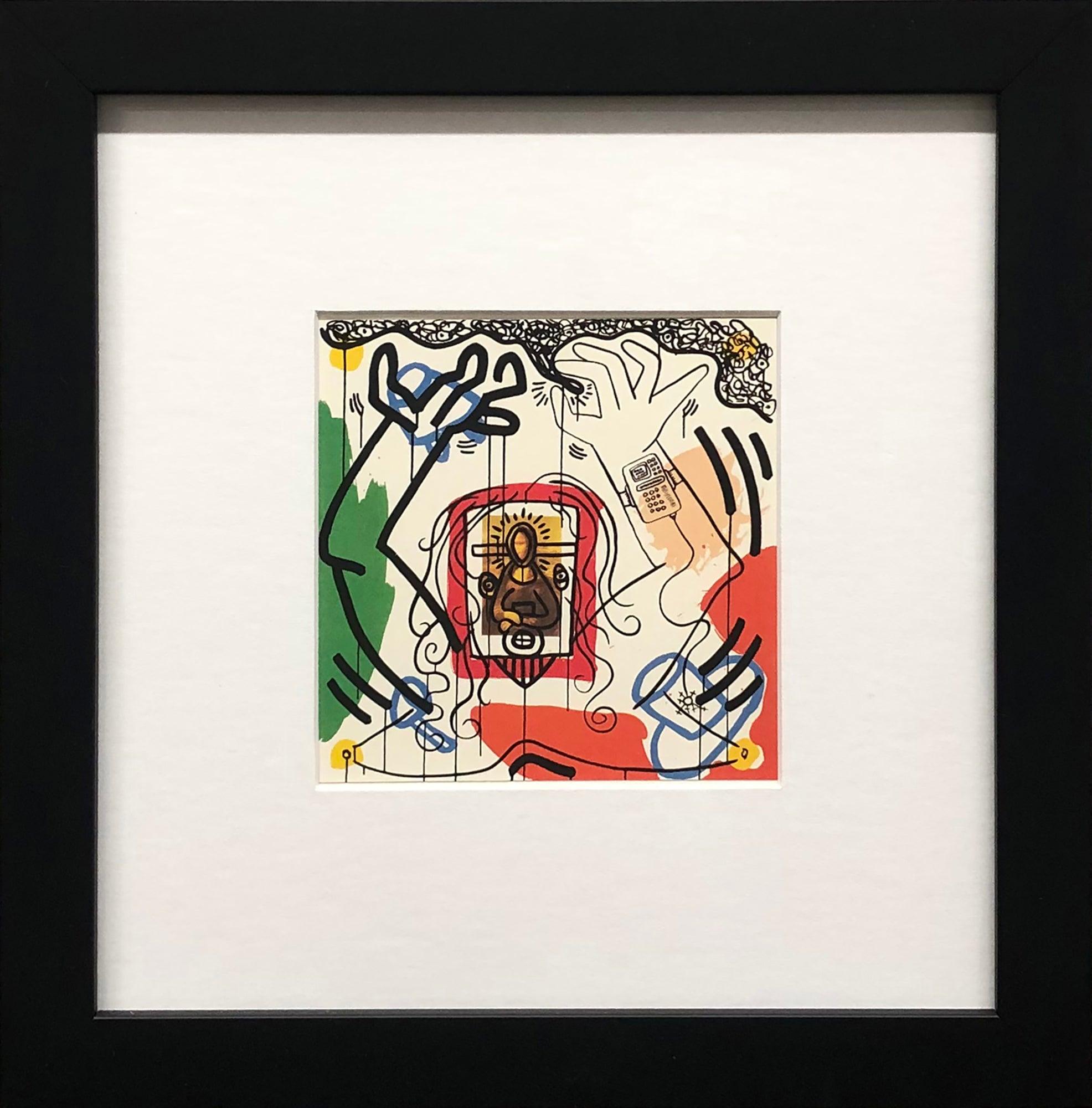 Keith Haring Serigrafía VIII de Apocalipsis Pop Art Vintage