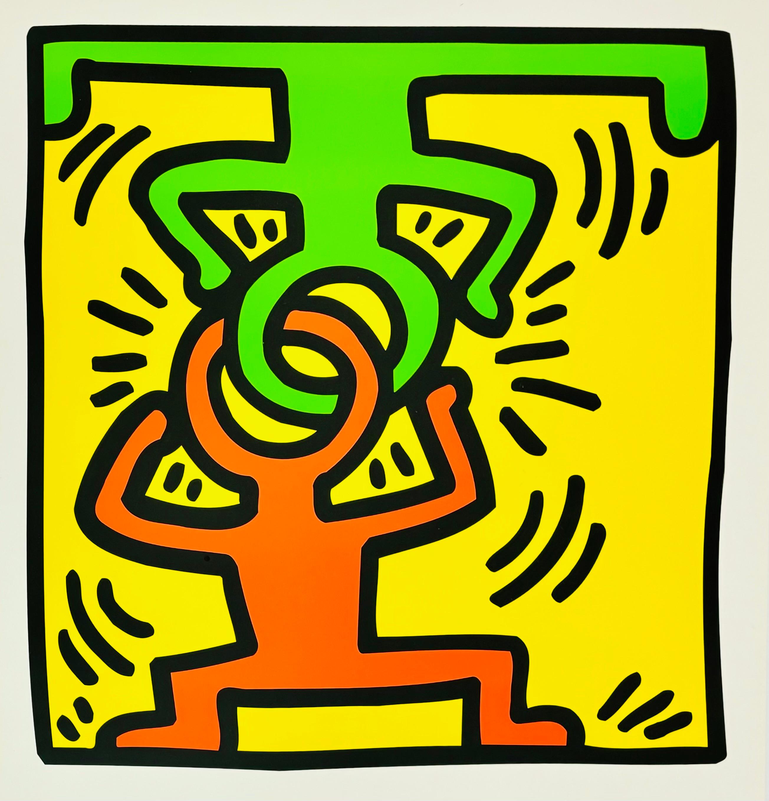 Vintage-Ausstellungsplakat von Keith Haring, Vintage (Keith Haring San Francisco 1998) – Print von (after) Keith Haring