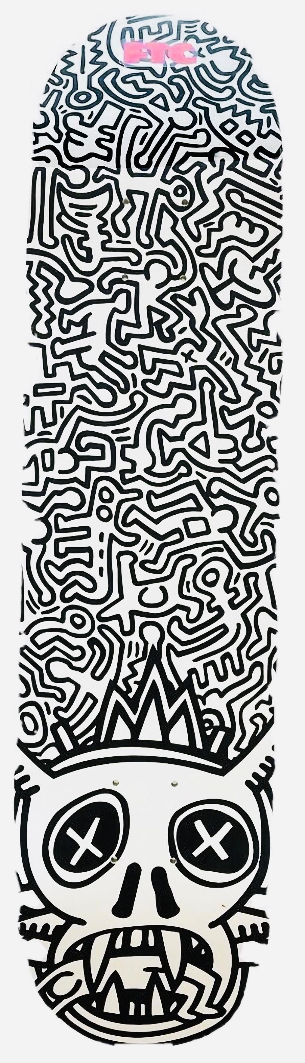 Vintage Keith Haring Skateboard Deck (Keith Haring skate deck) - Print by (after) Keith Haring