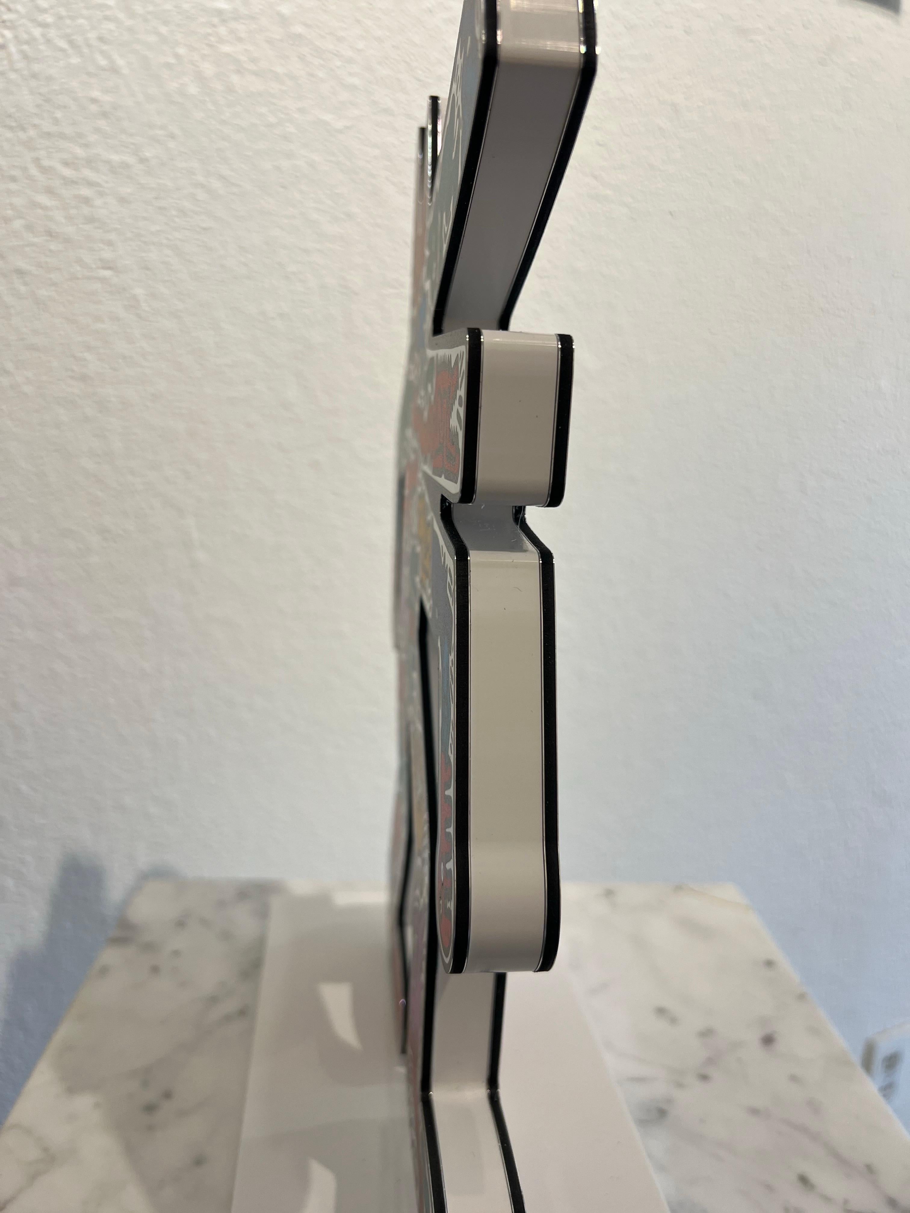 Bellender Hund, Keith Haring Bellender Hund. – Sculpture von (after) Keith Haring