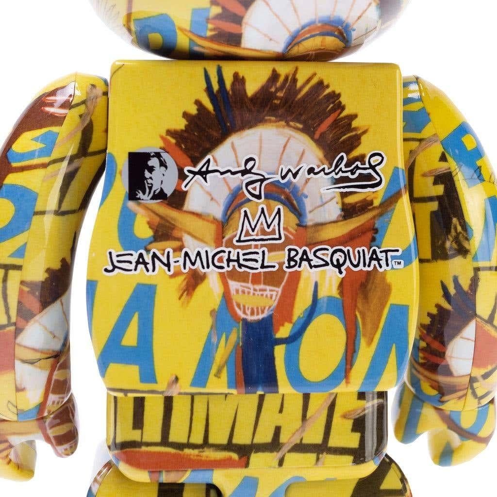 Basquiat Warhol Haring Bearbrick 400%: (set of 3 works) - Pop Art Sculpture by (after) Keith Haring