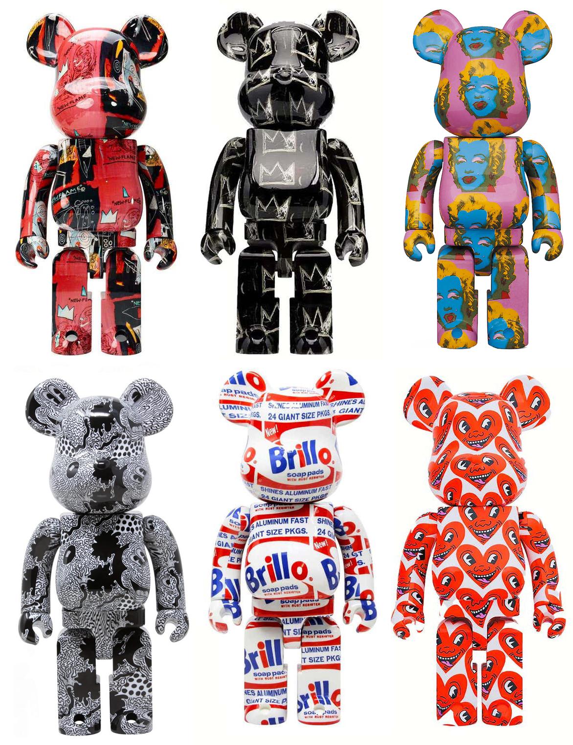 Be@rbrick 2015 Project 1/6 Earth 400% Volcano Red & Snow White Bearbrick set 2pc 