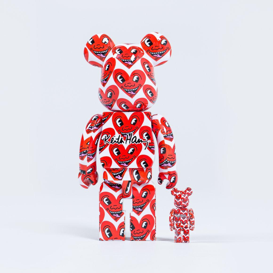 BEARBRICK KEITH HARING 400% &100% Medicom Toy Japan Vinyl figure POP ART - Modern Sculpture by (after) Keith Haring