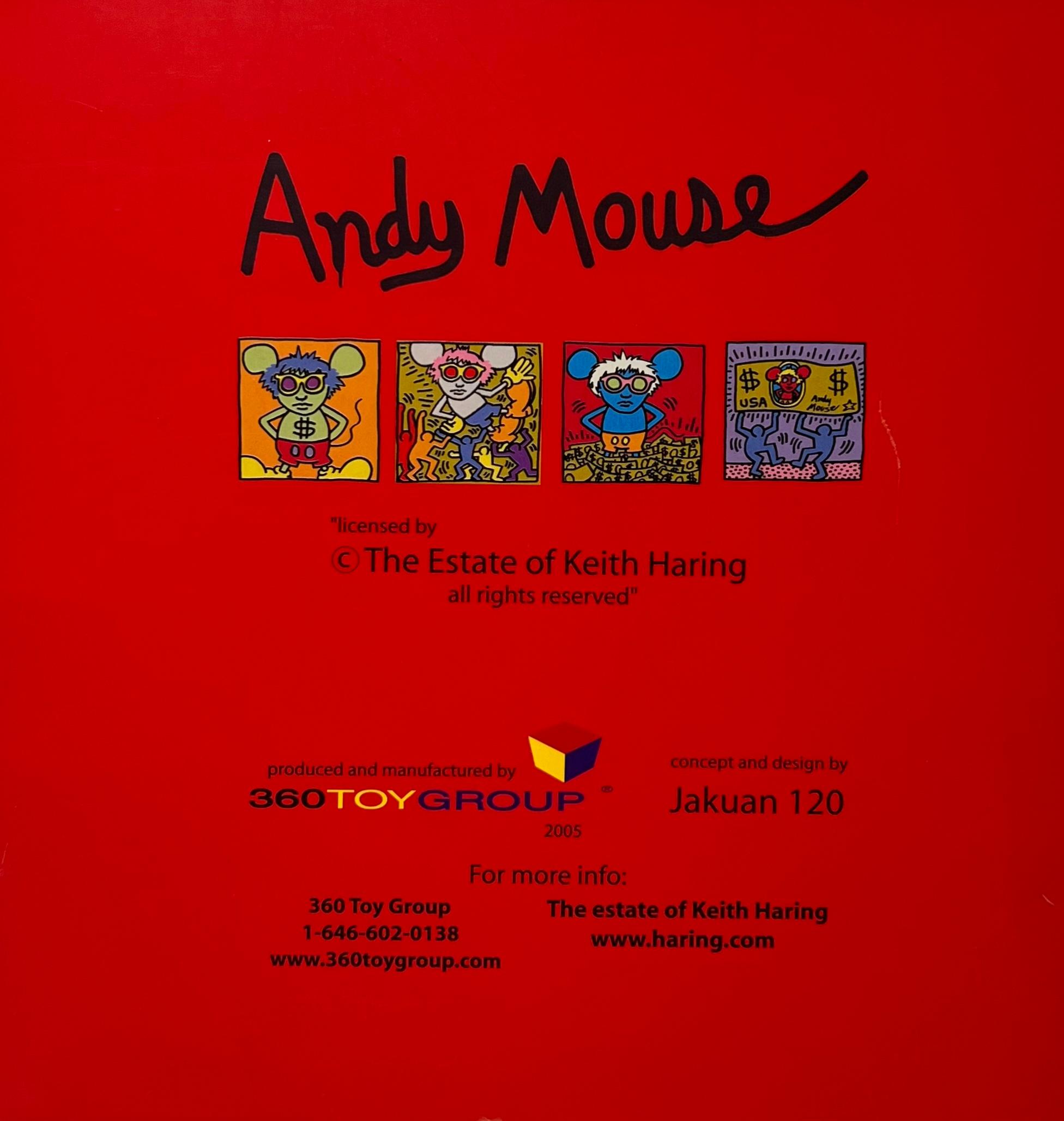 Keith Haring Andy Mouse art toy (Keith Haring Andy Warhol)  1