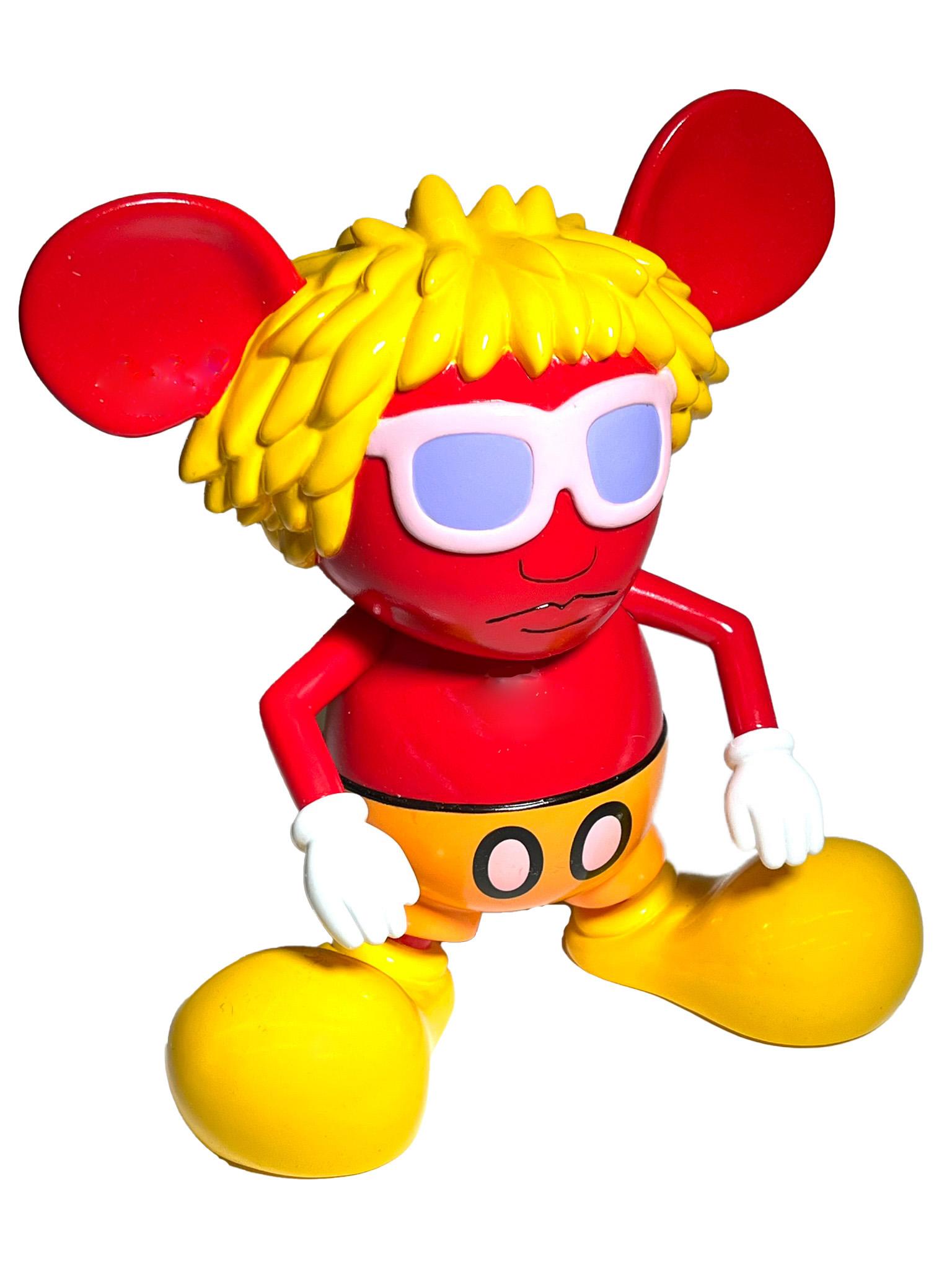 Keith Haring Andy Mouse art toy (Keith Haring Andy Warhol)