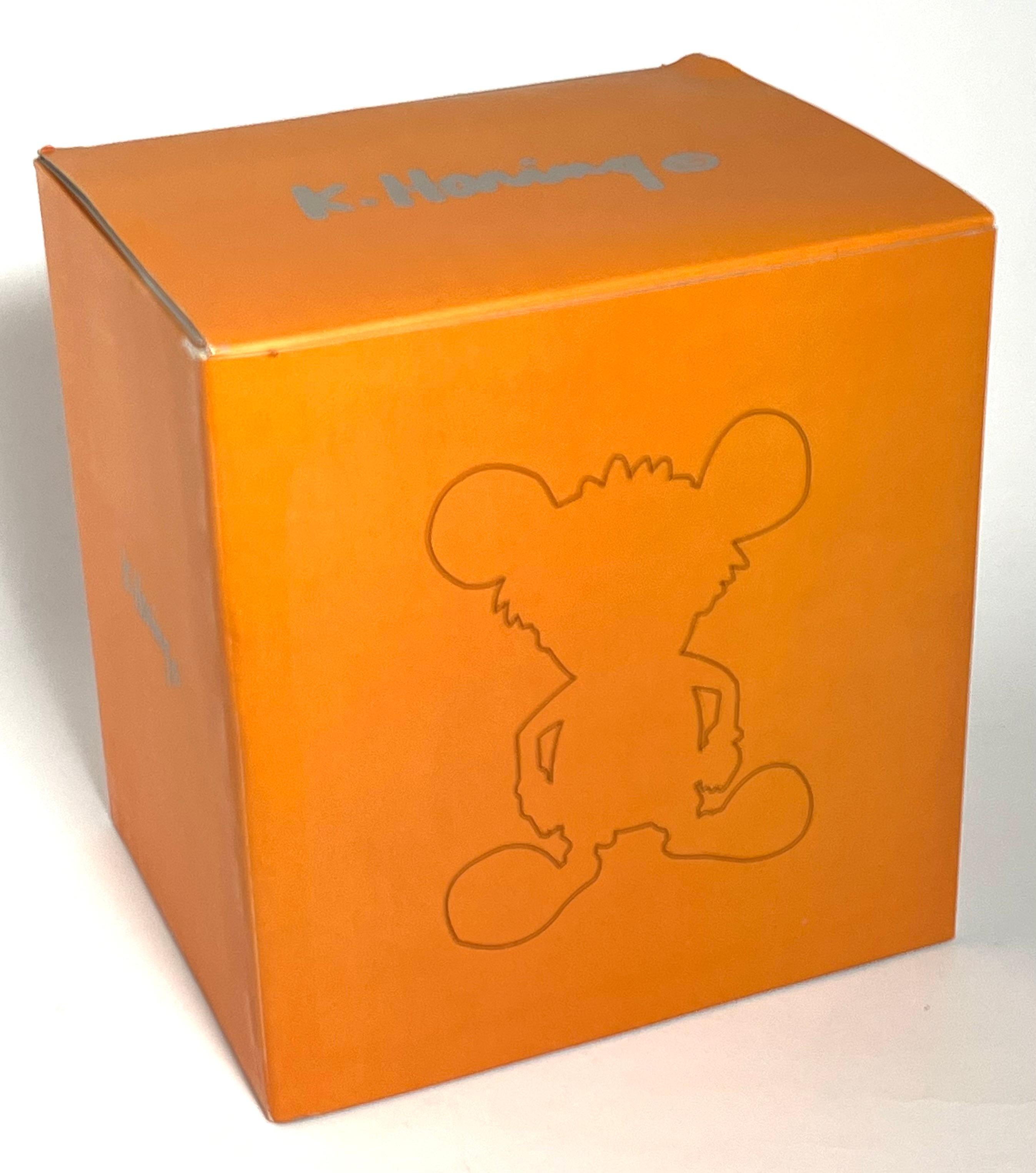 Keith Haring Andy Warhol art toy (Keith Haring Andy Mouse) For Sale 2