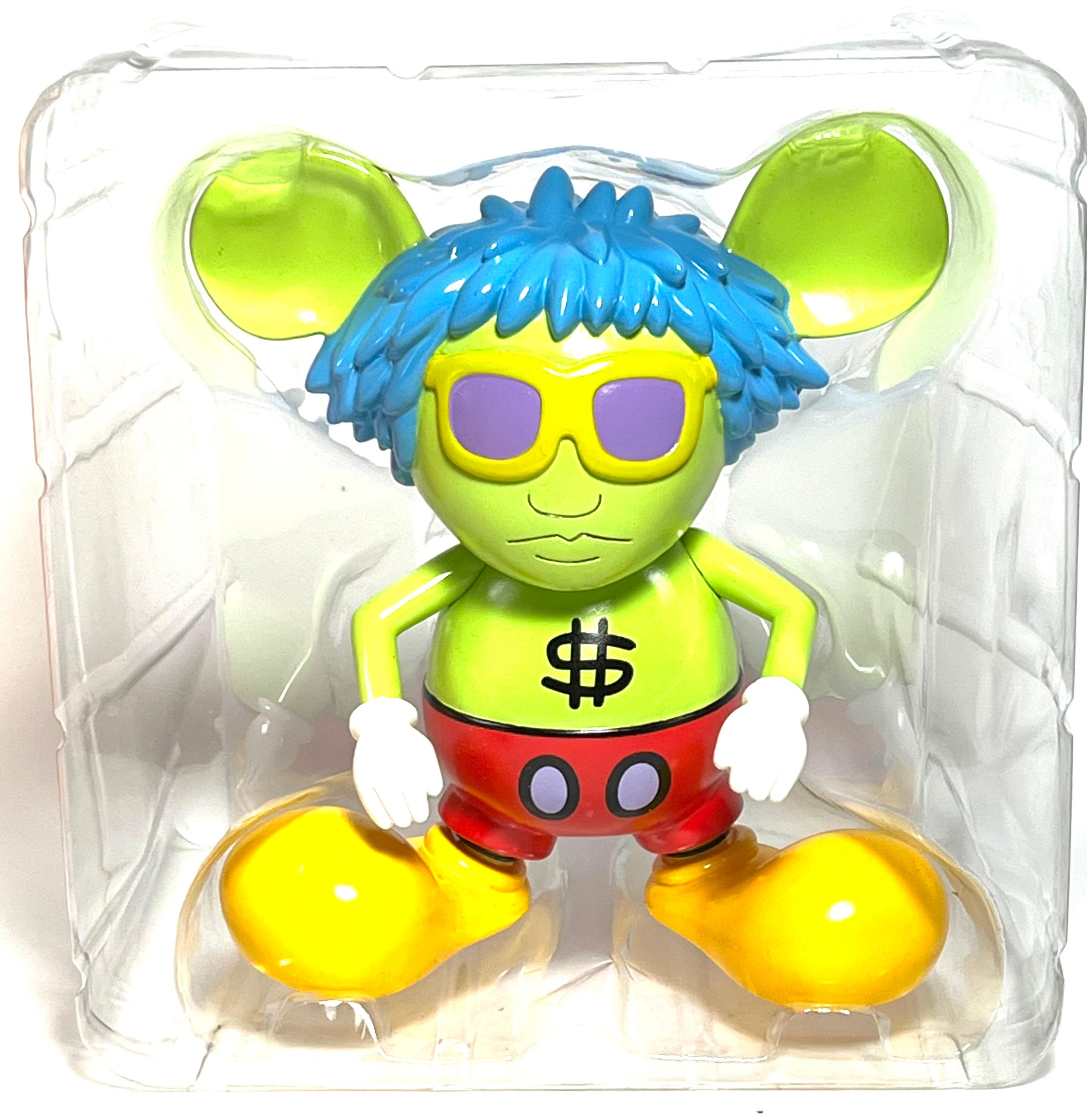 Keith Haring Andy Warhol art toy (Keith Haring Andy Mouse) For Sale 3