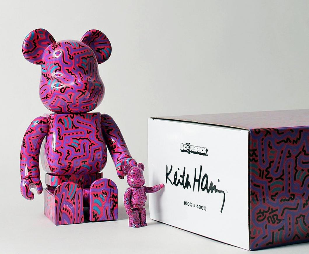 Medicom Toy x BE@RBRICK x Haring 400% art toy - Pop Art Art by Keith Haring