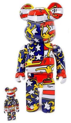 Retro Keith Haring Bearbrick 400% Companion (Keith Haring BE@RBRICK) 