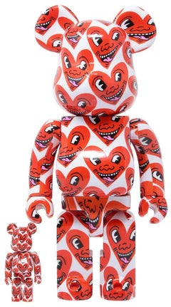Keith Haring Bearbrick 400 % : ensemble de 4 œuvres  Keith Haring BE@RBRICK