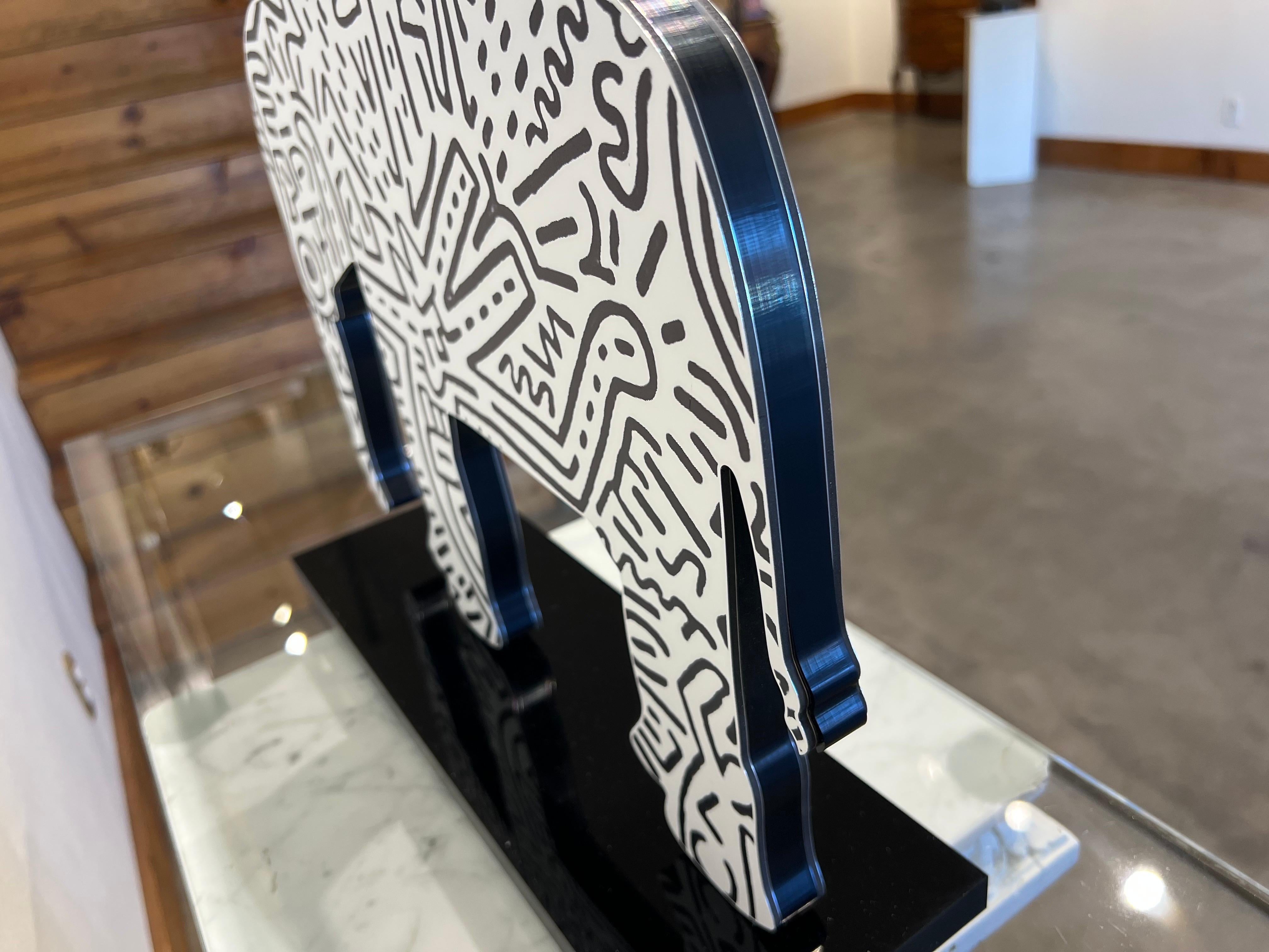 Keith Haring, Elephant. Sculpture in plexiglass. For Sale 3