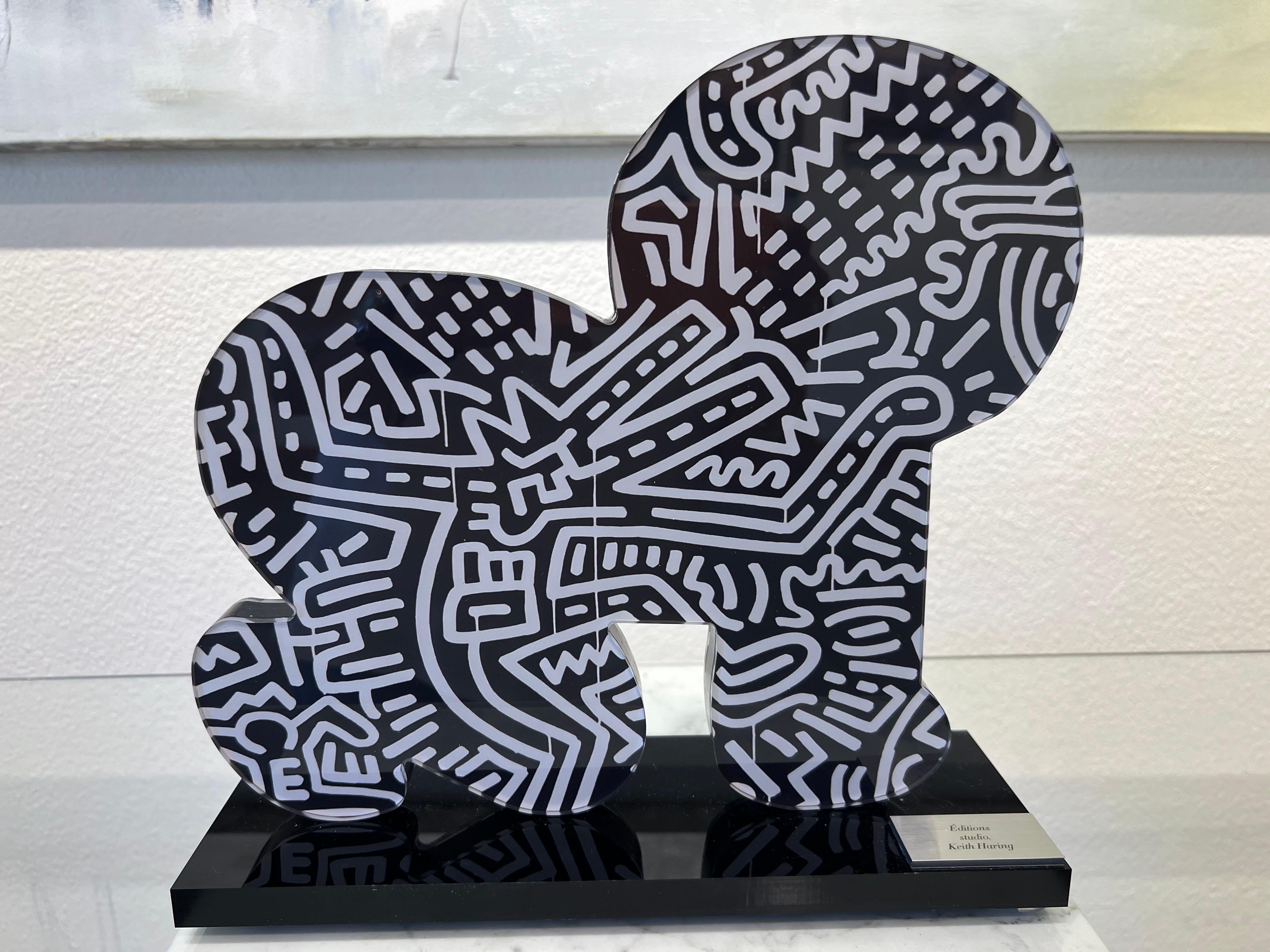 Keith Haring Skulpturen, Baby (Gelb). (Abstrakter Impressionismus), Sculpture, von (after) Keith Haring