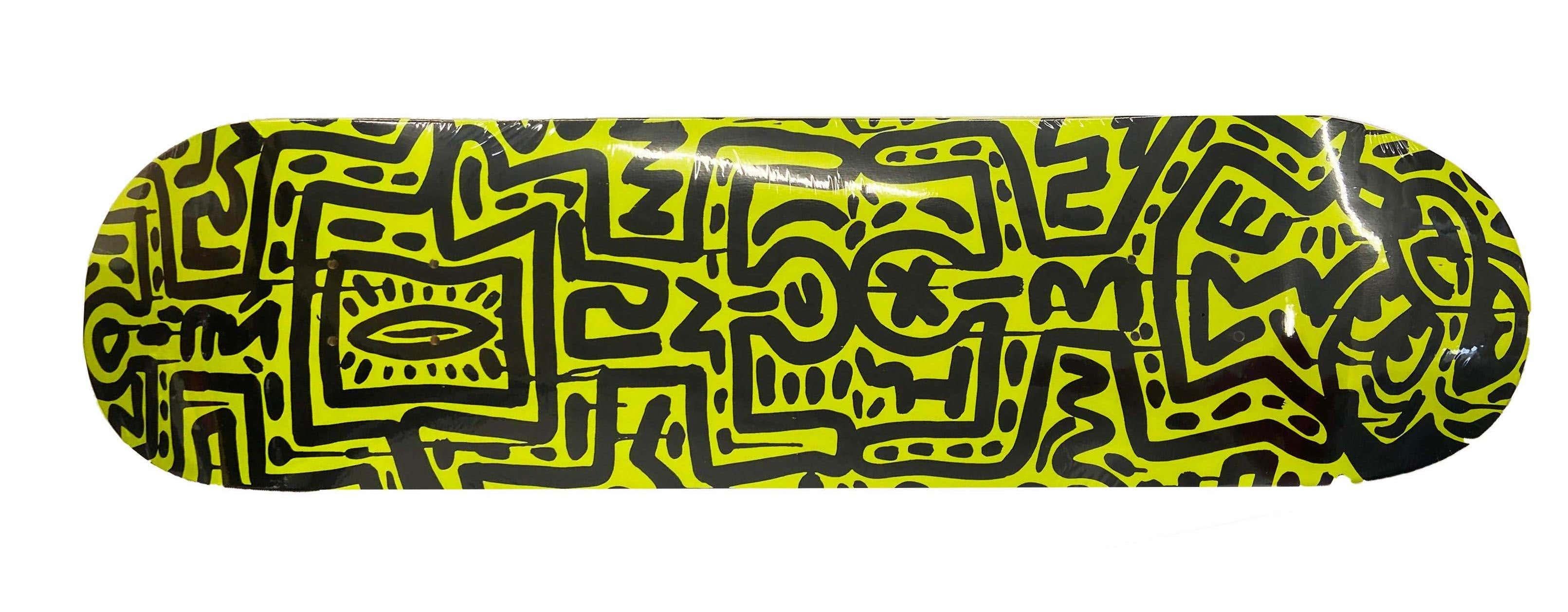 Skateboard-Deckendeck von Keith Haring (Keith Haring Mickey Mouse) im Angebot 1