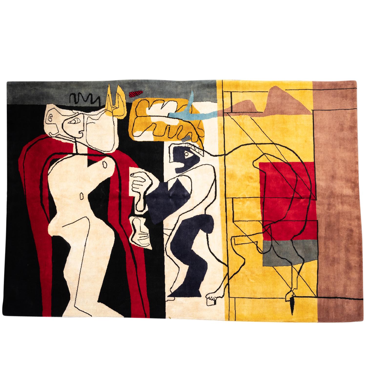 After Le Corbusier, Rug, or tapestry. Contemporary work In Good Condition For Sale In Saint-Ouen, FR