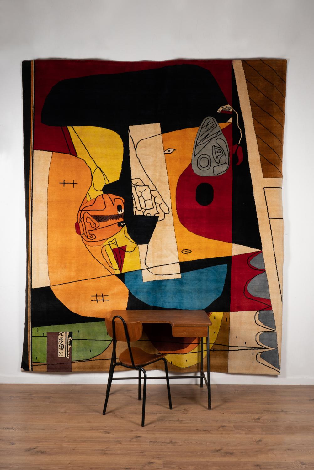 After Le Corbusier, Rug, or tapestry. Contemporary work In Good Condition For Sale In Saint-Ouen, FR