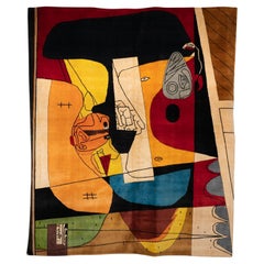 Retro After Le Corbusier, Rug, or tapestry. Contemporary work