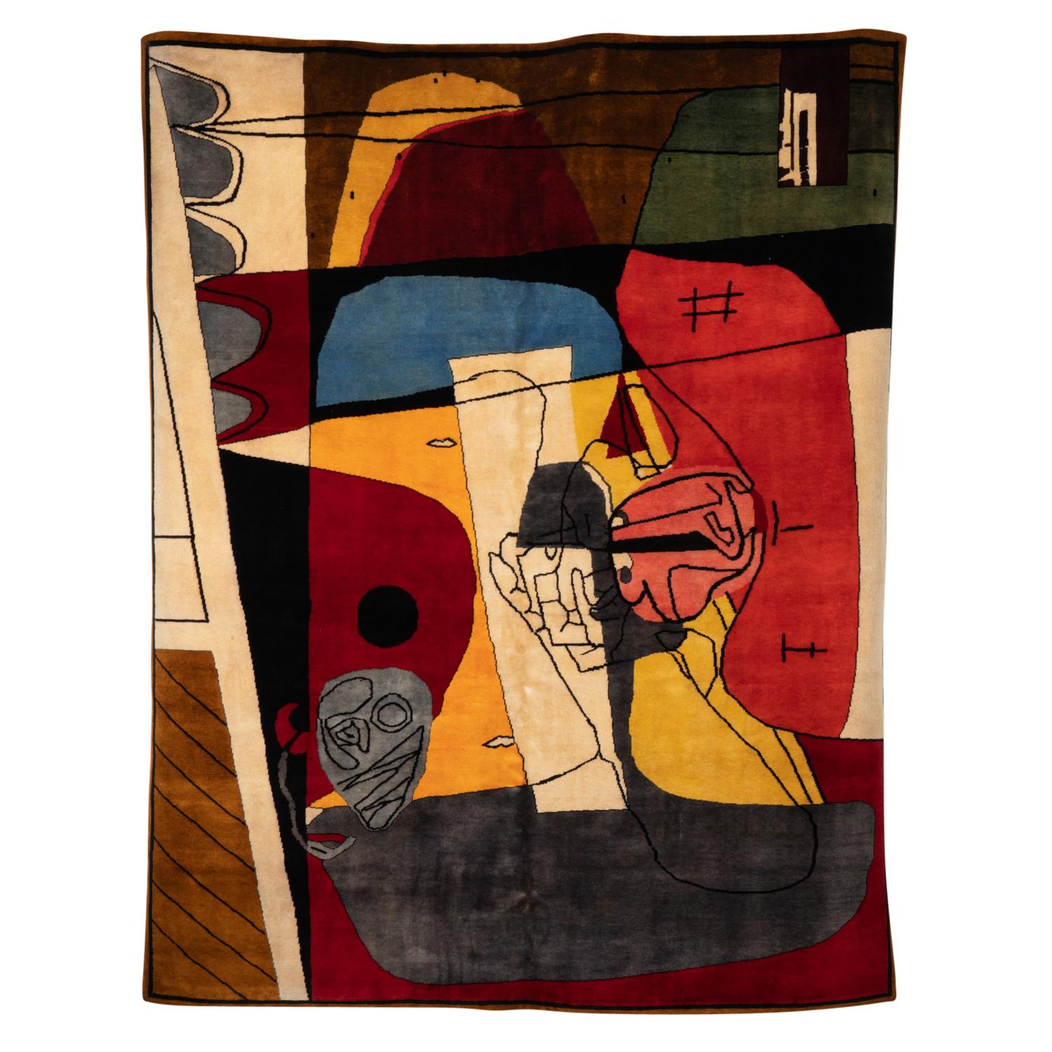 After Le Corbusier, Rug, or tapestry « Taureau XIII ». Contemporary work In Good Condition For Sale In Saint-Ouen, FR