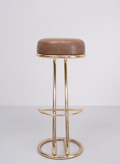 Tabouret de bar au design Louis Sognot des années 1980  France