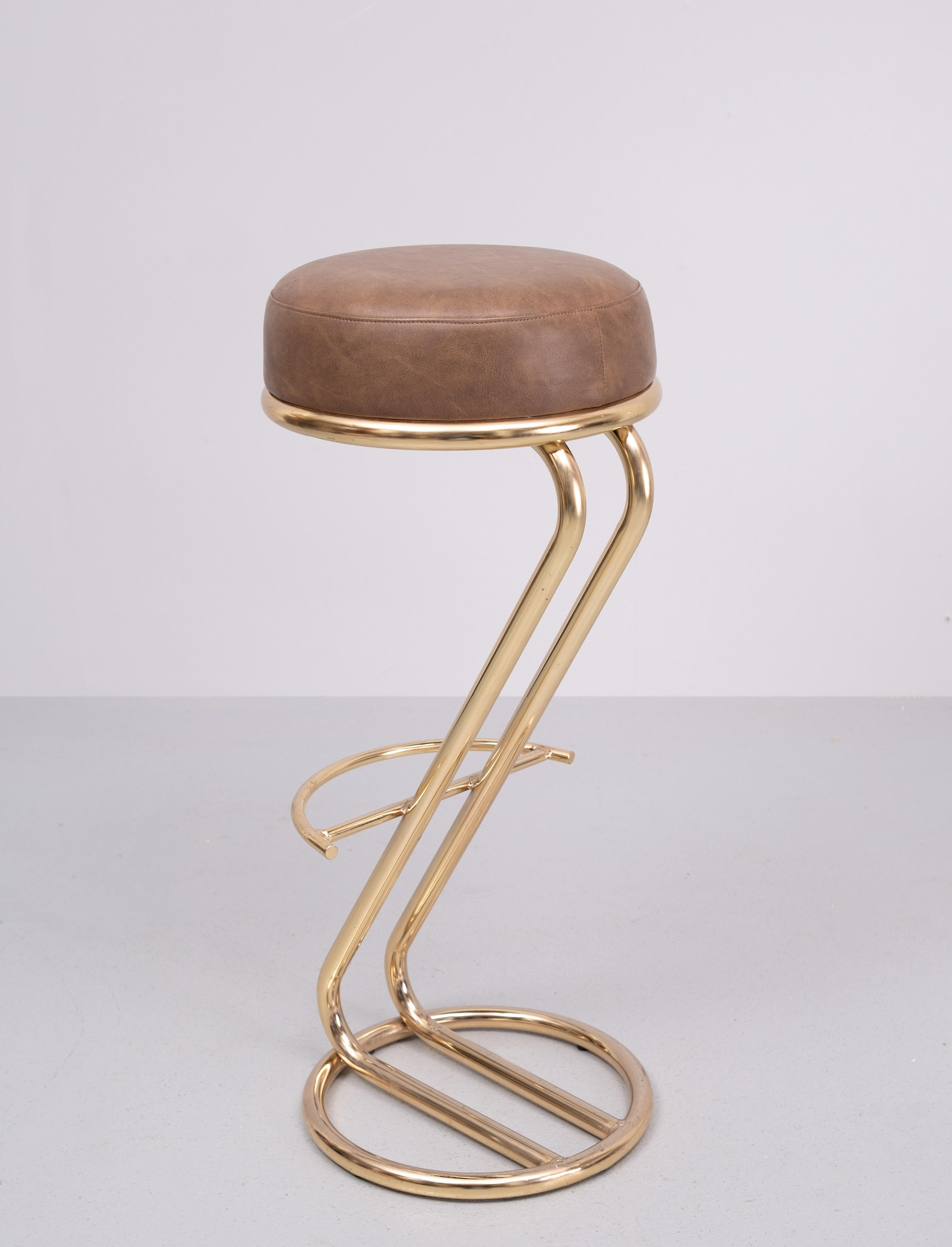 After Louis Sognot design bar stool 1980s  France  In Good Condition For Sale In Den Haag, NL