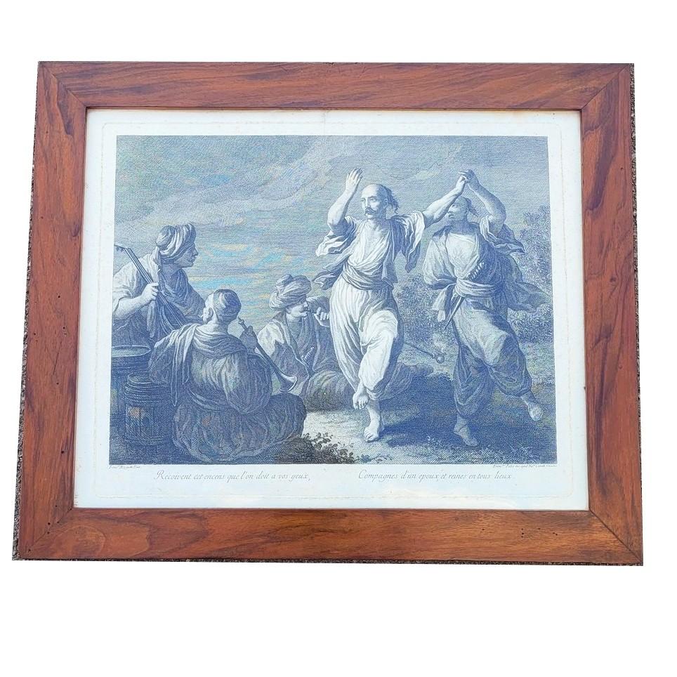 Louis XV After Maggiotto, Pair Of Engravings Illustrating Zaire, 19th Century For Sale